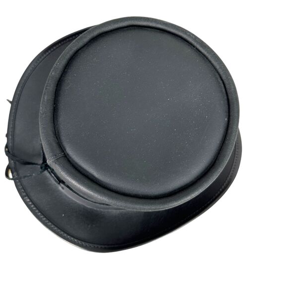 American Hat Makers El Dorado Voodo Buffalo Nickel Black Leather Top Hat XL - Picture 8 of 9